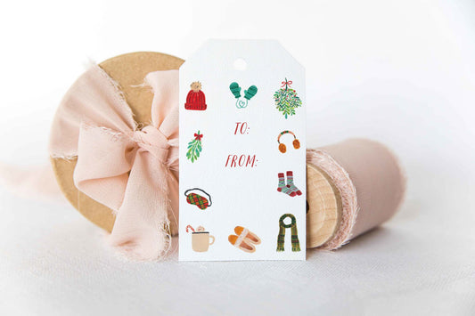 Winter Accessories Gift Tag Set