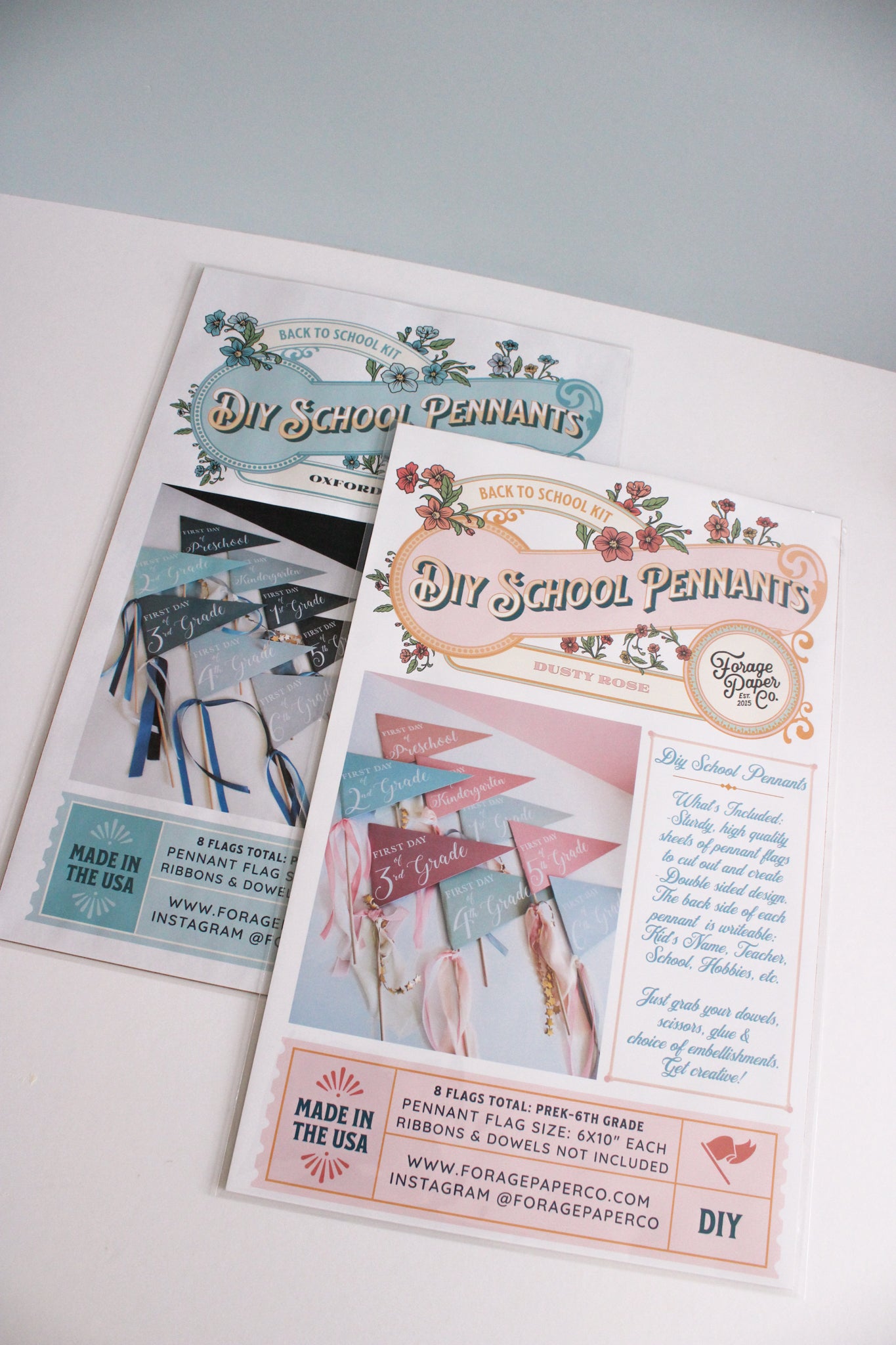 Oxford Blue School Pennant Flags