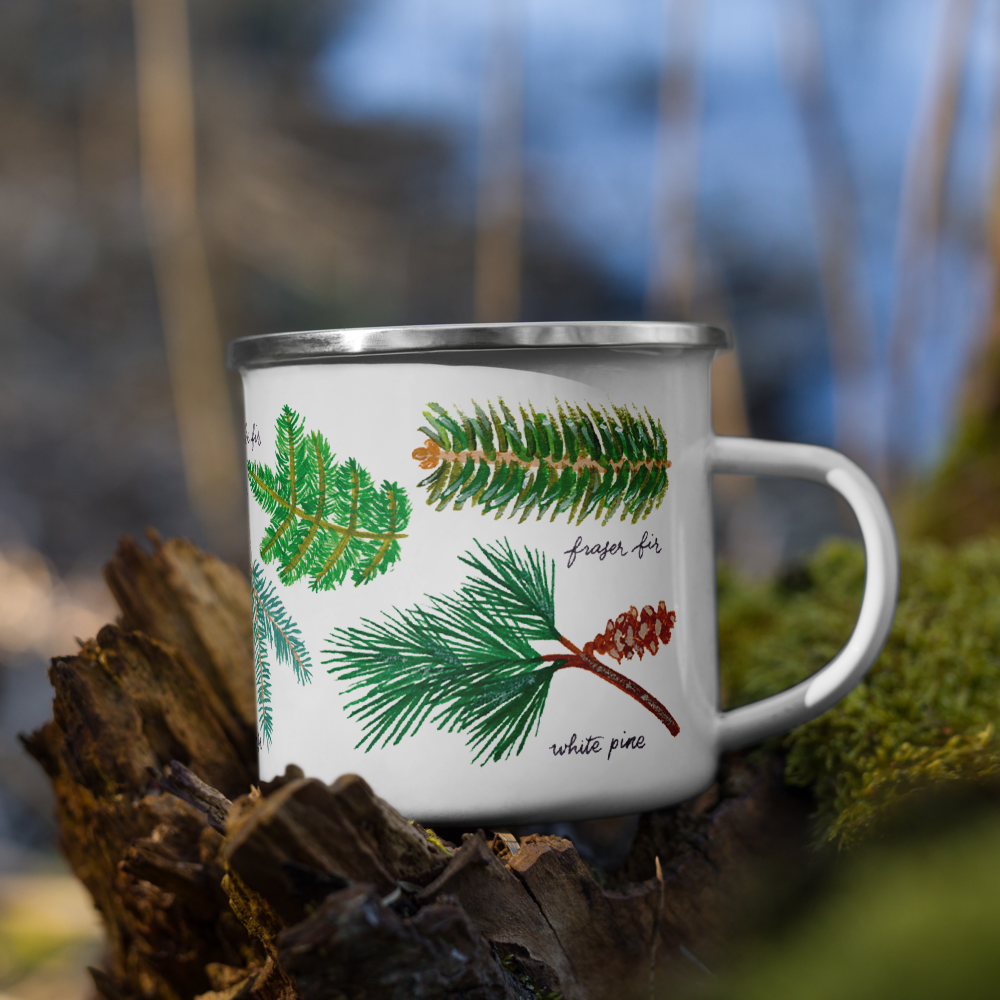 Festive Forest Enamel Mug