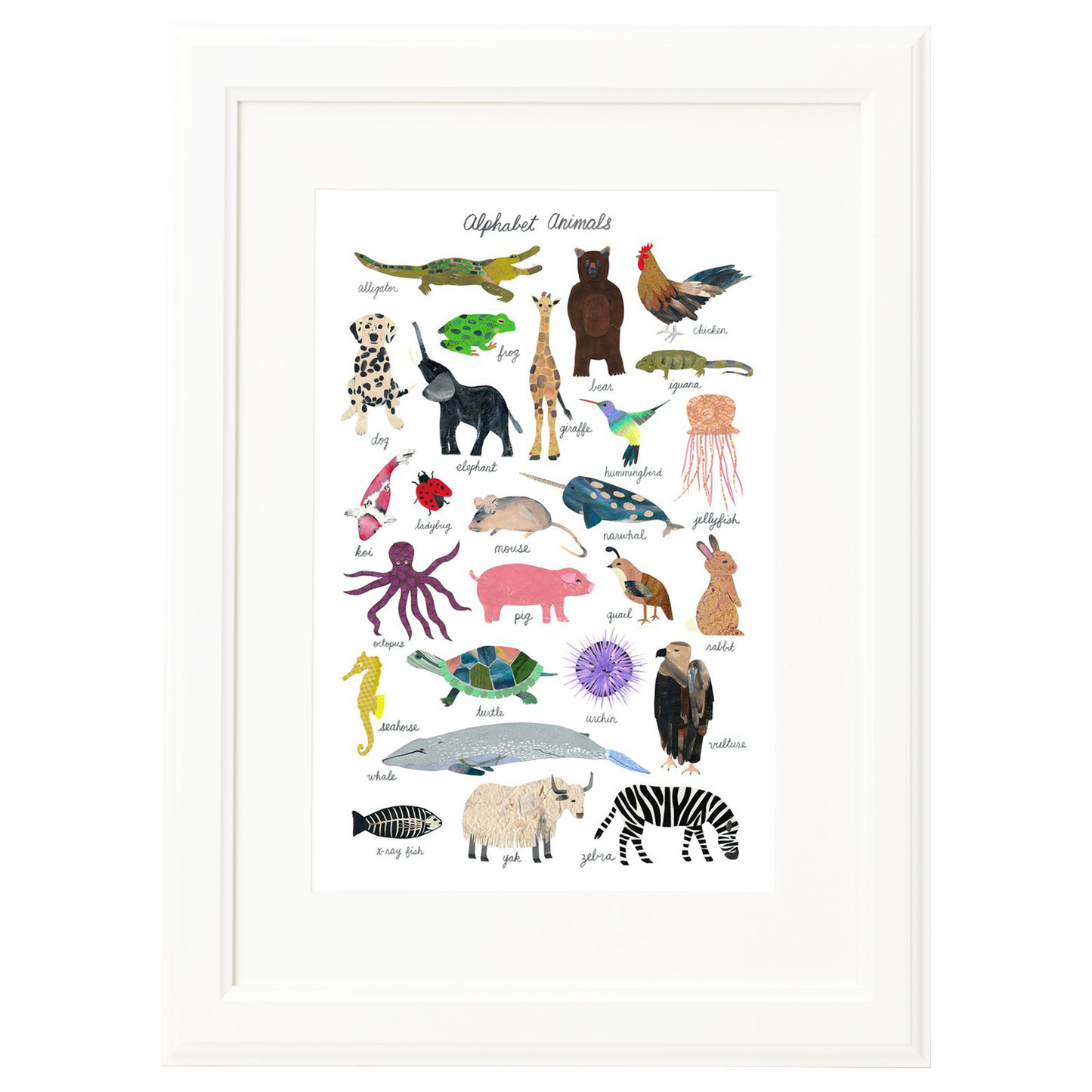 Art Print: Alphabet Animals