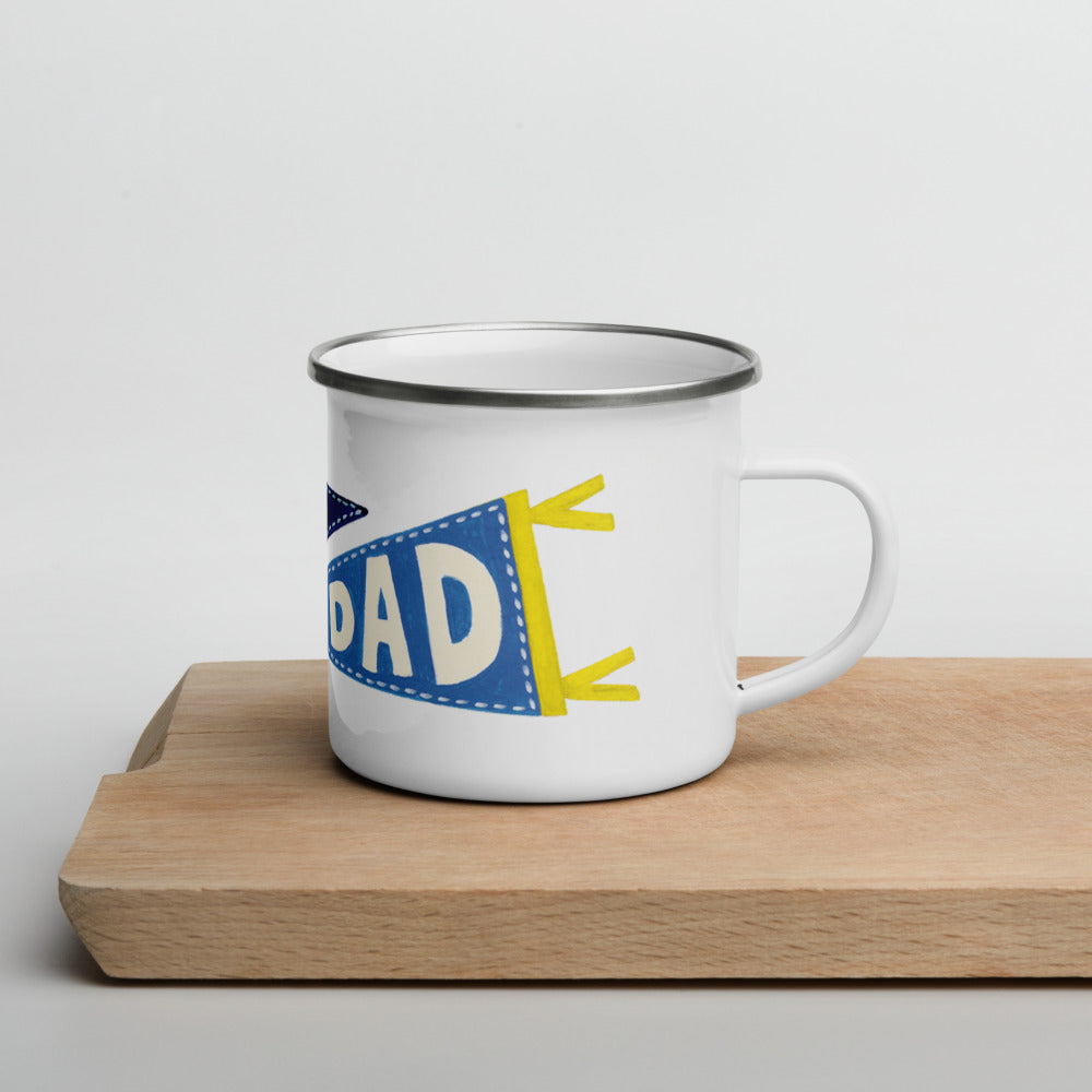 #1 Dad Enamel Mug
